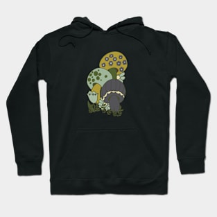 Retro Mushroom Design Hoodie